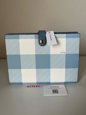 Coach Notebook With Gingham Print🎈🎈